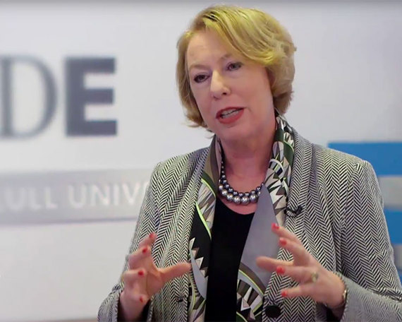 How do professionals work together to create leadership?